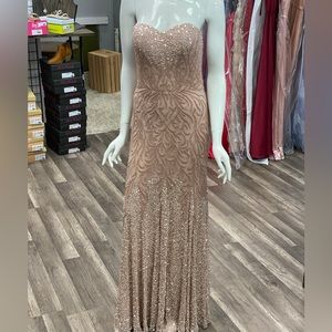 Blush prom dress